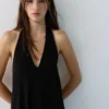 Midi-Kleid mit Neckholder