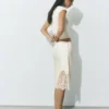 Midi-Röcke im Lingerie-Stil