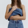 Mom-Jeans mit hoher Taille