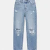 Mom-Jeans mit Rissen
