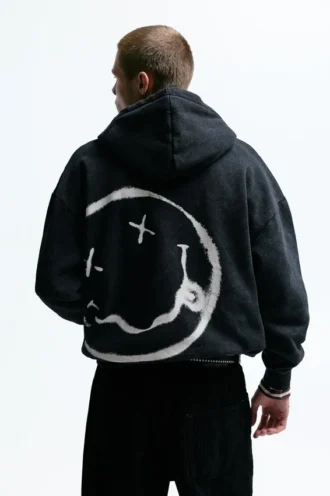 Nirvana-Hoodie mit Reißverschluss