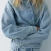 Overshirt aus Denim in Boxy-Passform Overshirt aus Denim in Boxy-Passform