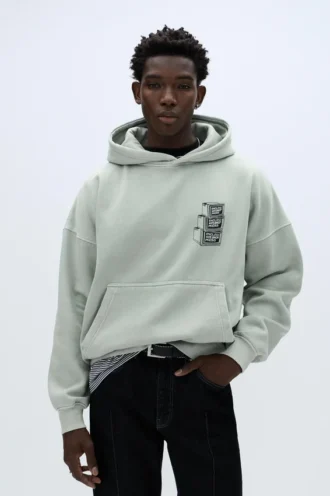 Oversize-Hoodie mit Grafikprint
