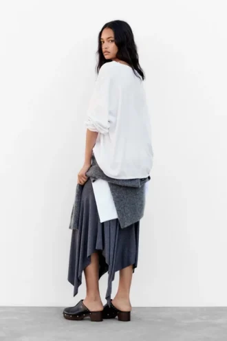 Oversize-Langarm-T-Shirt