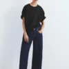Oversize-T-Shirt mit kurzen Ärmeln Oversize-T-Shirt mit kurzen Ärmeln