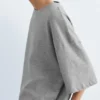 Oversize-T-Shirt mit kurzen Ärmeln Oversize-T-Shirt mit kurzen Ärmeln