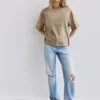 Oversize-T-Shirt mit kurzen Ärmeln