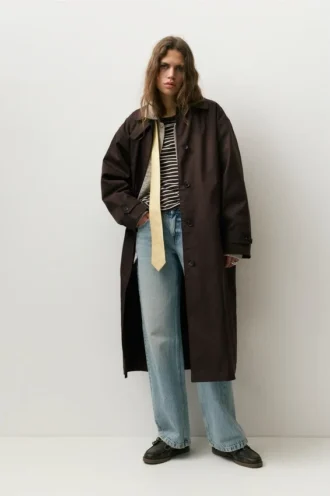 Oversize-Trenchcoat in Braun