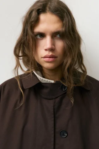 Oversize-Trenchcoat in Braun