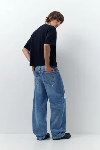 Patchwork-Baggy-Jeans