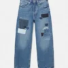Patchwork-Baggy-Jeans