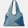 Patchwork-Denim-Tragetasche Patchwork-Denim-Tragetasche
