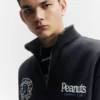 Peanuts™ Sweatshirt mit Viertelreißverschluss Peanuts™ Sweatshirt mit Viertelreißverschluss