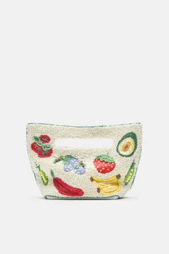 Perlenbesetzte Handtasche