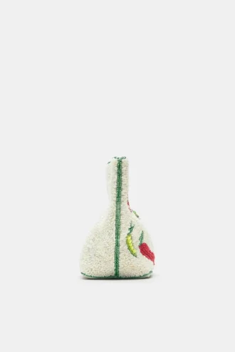 Perlenbesetzte Handtasche