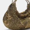 Perlentasche mit Metallgriff Perlentasche mit Metallgriff