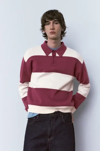 Poloshirts aus Strick mit Einsätzen