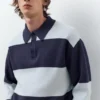 Poloshirts aus Strick mit Einsätzen