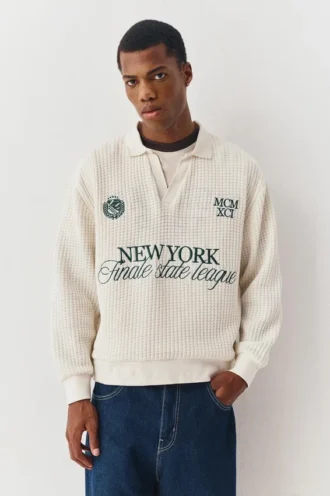 Poloshirts mit „New York“-Stickerei Poloshirts mit „New York“-Stickerei