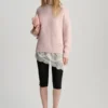 Rosa Pullover mit gesticktem Herz Rosa Pullover mit gesticktem Herz