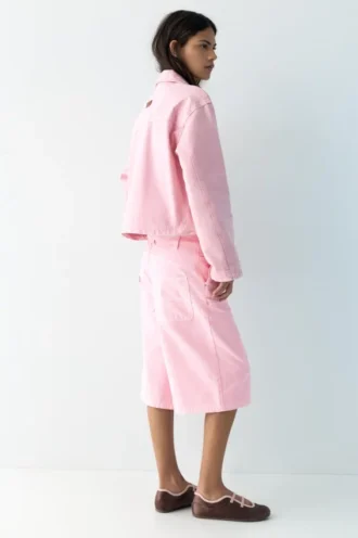 Rosa Utility-Jacke