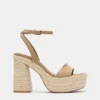 Sandalen mit Absatz aus Jute Sandalen mit Absatz aus Jute