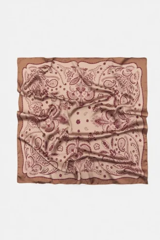 Satin-Bandana mit Blumenmuster