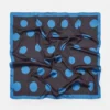 Satin-Schal mit Polka-Dots
