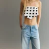 Schal mit Polka-Dots