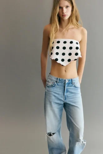 Schal mit Polka-Dots Schal mit Polka-Dots