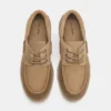 Schuhe aus Leder mit klobiger Sohle
