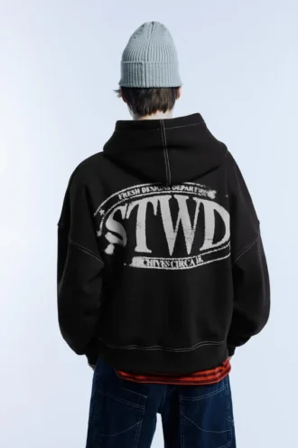 Schwarzer STWD-Hoodie