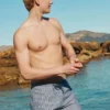 Seersucker-Shorts mit Streifen Seersucker-Shorts mit Streifen