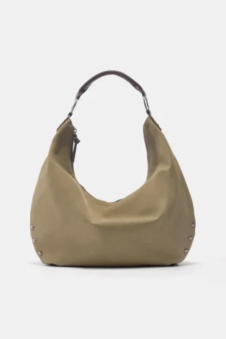Shopper-Tasche mit Nietenring