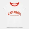 Shrimp-T-Shirt mit Rippstrick Shrimp-T-Shirt mit Rippstrick