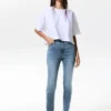 Skinny-Jeans mit hoher Taille