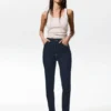 Skinny-Jeans mit hoher Taille