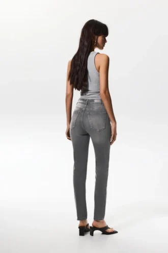 Skinny-Jeans mit hoher Taille