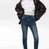 Skinny-Jeans mit hoher Taille