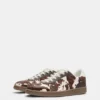 Sneaker aus Leder mit Kuhfell-Print