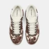 Sneaker aus Leder mit Kuhfell-Print