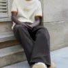 Sneaker aus Spaltleder