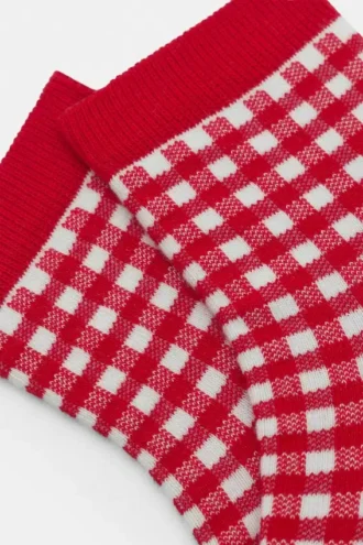 Socken mit Vichy-Karomuster