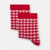 Socken mit Vichy-Karomuster Socken mit Vichy-Karomuster