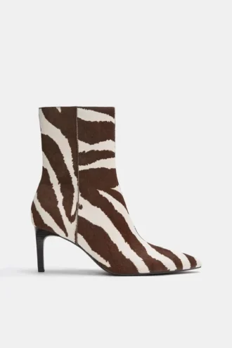 Stiefel mit hohem Absatz aus Rindsleder