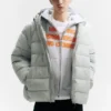 STWD-Daunenjacke mit Kapuze