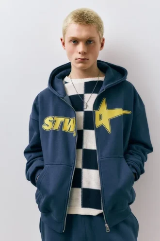 STWD-Kapuzenpullover mit Reißverschluss