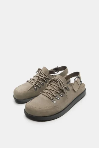 STWD Leder-Schnür-Clogs STWD Leder-Schnür-Clogs