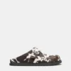 STWD-Lederclogs mit Kuhfellmuster STWD-Lederclogs mit Kuhfellmuster