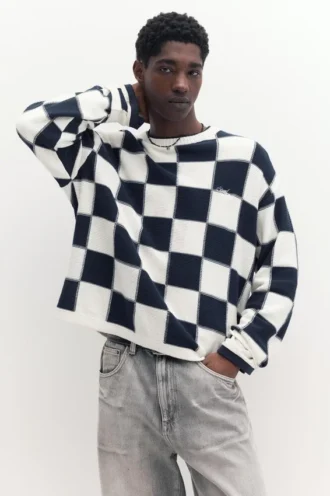 STWD-Pullover mit Karomuster STWD-Pullover mit Karomuster